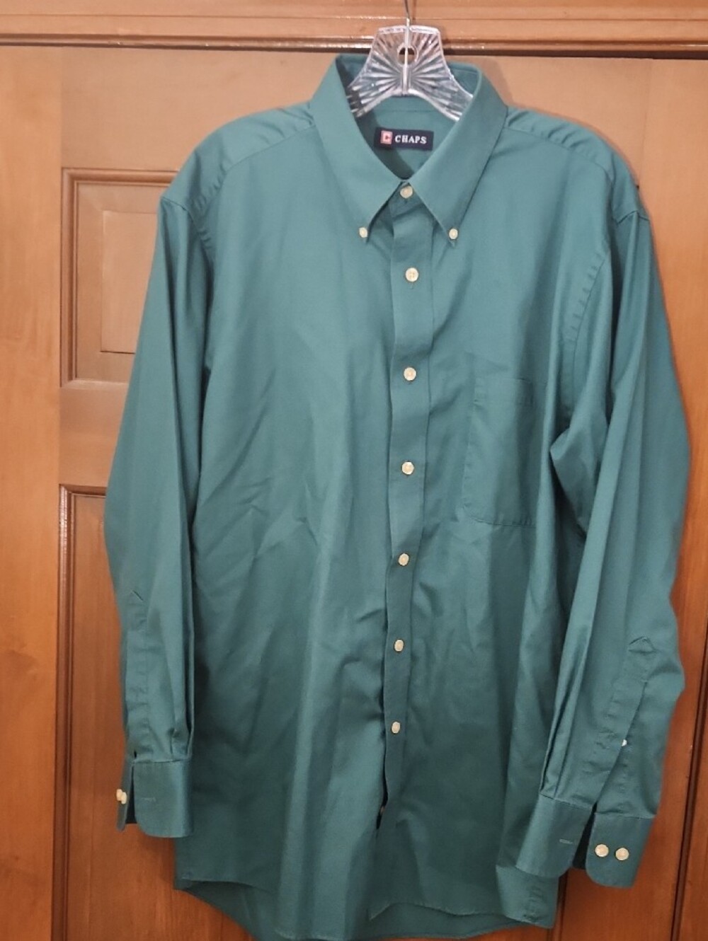 Chaps Men's Forest Green Button-Down Shirt